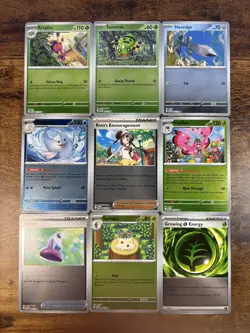 Lot of 9 Pokemon Holo Cards Mega Phantasmal Flames/Ascended Heros – Bundle Mint - Image 1