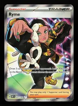 Ryme 221/197 Ultra Rare Obsidian Flames Pokemon Card - Image 1