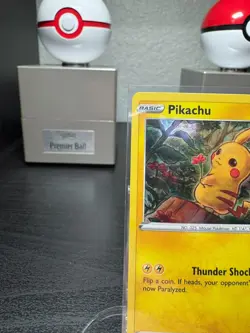 Pikachu SWSH153 (Holiday Calendar) Sword & Shield Snowflake Stamped Promo Card - Image 2
