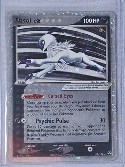 Absol EX 92/108 Power Keepers Holo Pokemon Card - HP - Image 1
