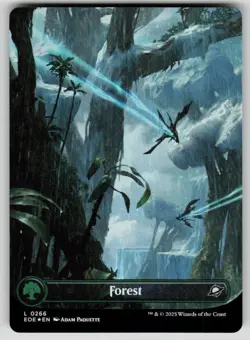 Forest (0266) (Borderless) Foil Land Edge of Eternities 266 MTG Near Mint 2025 - Image 1