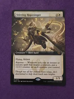 Stirring Hopesinger (Extended Art) 314 Secrets of Strixhaven MTG - Image 1
