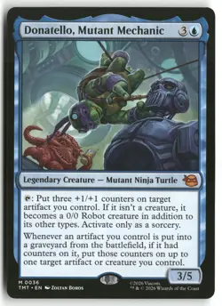 Donatello, Mutant Mechanic 0036 TMT Mythic MTG NM - Image 1
