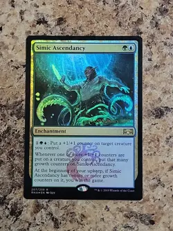 1x Simic Ascendancy - Foil NM-Mint, English Ravnica Allegiance MTG Prerelease - Image 1