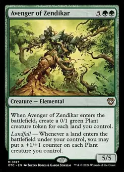 1x Avenger of Zendikar NM Eng MTG - Commander Outlaws of Thunder Junction - Image 1