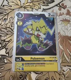 Digimon Card Game Pulsemon Alternate Art Foil Promo BT7-032 - Image 1