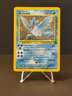 Pokemon TCG Articuno Fossil Holo Unlimited Rare Card 2/62 MP - Image 1