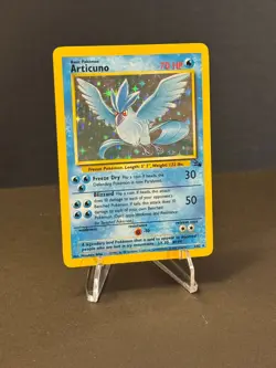 Pokemon TCG Articuno Fossil Holo Unlimited Rare Card 2/62 MP - Image 3