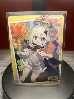 Paimon SCR - Genshin Impact - Goddess Story Anime Waifu Trading Card - Image 1