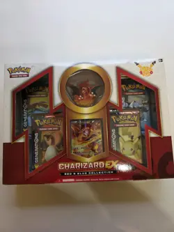 Pokemon TCG Charizard EX Red & Blue Collection Box 20th Anniversary Generations - Image 1