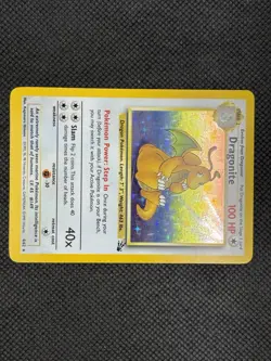 Dragonite 4/62 Fossil Holo Rare NM Vintage Pokemon TCG WOTC - Image 3