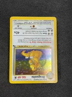 Dragonite 4/62 Fossil Holo Rare NM Vintage Pokemon TCG WOTC - Image 4