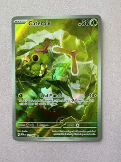 The Pokemon Company Pokemon TCG Caterpie 172/165 SV 151 IR Holo Full Art HP 50 - Image 2