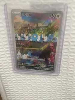 Pokemon TCG Swablu Paradox Rift 213/182 Holo Illustration Rare Mint Condition - Image 2