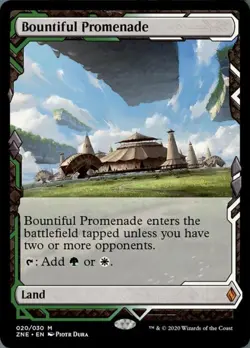 MTG English Bountiful Promenade NM Foil Zendikar Rising Expeditions - Image 1