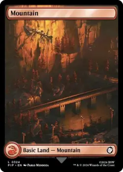Mountain (0324) - Near Mint MTG Universes Beyond: Fallout - Image 1