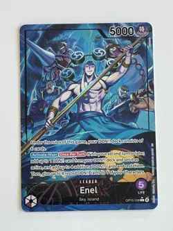 2026 One Piece Adventure on Kami's Island Enel Leader Alt Art #OP15-058 - Image 1