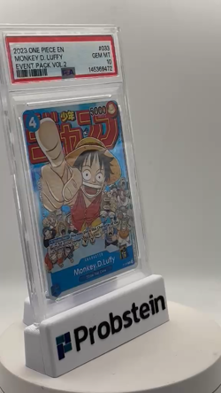 2024 One Piece English #033 Monkey D. Luffy 2023 CS Event Pack PSA 10 GEM MINT - Image 2