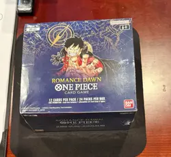 One Piece OP-01 Romance Dawn Booster Box BLUE BOTTOM English WAVE 1 NEW SEALED - Image 1
