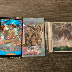 One Piece Lot With 2 Sealed Packs And A Mystery Repack - Image 1