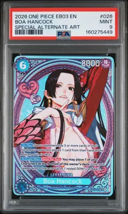 Boa Hancock (SP) EB03-026 Extra Booster: One Piece Heroines Edition Foil PSA 9 - Image 1