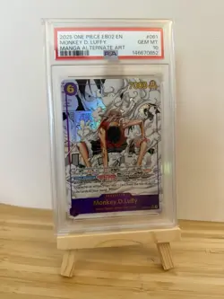 2025 One Piece EN EB02 Manga Alternate Art #061 Monkey D. Luffy PSA 10 GEM MINT - Image 1