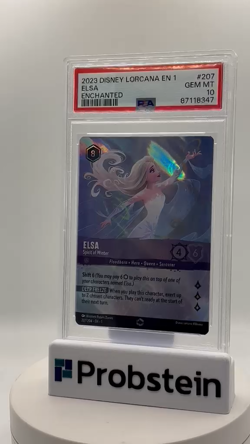 2023 Disney Lorcana EN 1 Enchanted #207 Elsa PSA 10 GEM MINT - Image 2