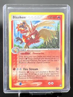 Blaziken 5/108 Holo Rare EX Power Keepers 2007 Pokemon Card LP WOTC Era - Image 1
