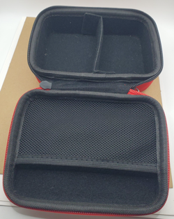 POKEMON CARD CASE 6"x5"x3" Red Zippered Hard Shell Storage Carrying Box TCG 400 - Image 3