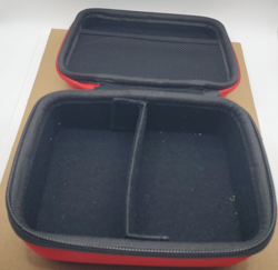 POKEMON CARD CASE 6"x5"x3" Red Zippered Hard Shell Storage Carrying Box TCG 400 - Image 4