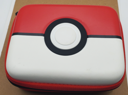 POKEMON CARD CASE 6"x5"x3" Red Zippered Hard Shell Storage Carrying Box TCG 400 - Image 5