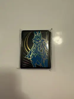 Pokemon Mega Evolutions ETB Lucario Card Sleeves. Brand New Sealed - Image 1
