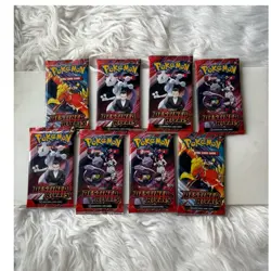 Pokemon TCG Scarlet & Violet Destined Rivals 8 Booster Packs 10 Cards Each - Image 1