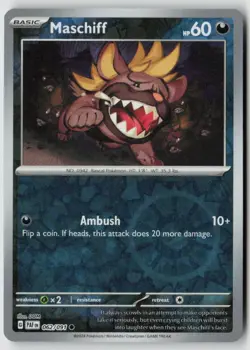 Maschiff - 062/091 - Miscellaneous Cards & Products Reverse Cosmos Holo - PTCG - Image 1