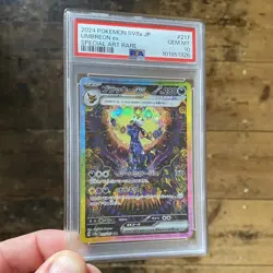 PSA 10 Umbreon EX 217/187 sv8a GEM MINT Sunbreon Japanese Pokemon Card - Image 1