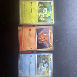 Pokemon 151 Promo Starter Cards Charmander, Squirtle, Bulbasaur Cosmos Holo NM - Image 1