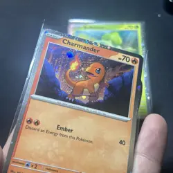 Pokemon 151 Promo Starter Cards Charmander, Squirtle, Bulbasaur Cosmos Holo NM - Image 4