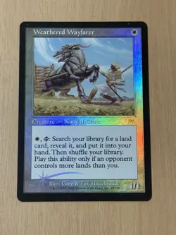 MTG English Weathered Wayfarer Light Play Foil Onslaught - Image 1