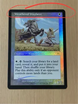 MTG English Weathered Wayfarer Light Play Foil Onslaught - Image 5
