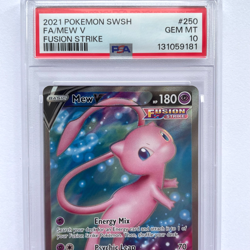 Mew V 250 PSA 10 GEM MINT – Ultra Rare Pokemon Card, Full Art Collector Slab - Image 3
