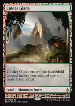 MTG English Cinder Glade NM Foil Zendikar Expeditions - Image 1