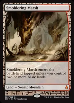 MTG English Smoldering Marsh NM Foil Zendikar Expeditions - Image 1