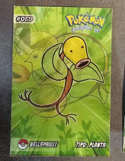 BELLSPROUT X WEEPINBELL X VICTREEBEL - POKEMON RARE 3D EVOLUTION CCG HOLO CARD - Image 1