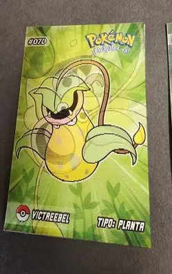 BELLSPROUT X WEEPINBELL X VICTREEBEL - POKEMON RARE 3D EVOLUTION CCG HOLO CARD - Image 3