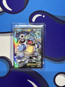 Pokemon Blastoise EX XY122 Promo Full Art Holo English TCG Card Heavily Played - Image 2