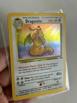 🌟Dragonite 4/62 Fossil Holo Rare Stage 2 English Pokemon TCG Card 1999 MP-LP - Image 4