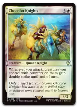 Chocobo Knights (Surge Foil) #12 (NM) Final Fantasy FIC Magic MTG - Image 1