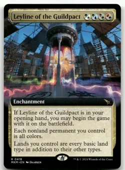 Leyline of the Guildpact (Extended Art) #418 NM Murders Karlov Manor Magic MTG - Image 1