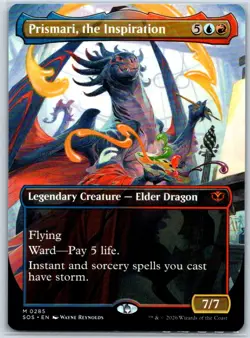 Prismari, the Inspiration (Borderless) Foil Secrets of Strixhaven 285 NM MTGCard - Image 1