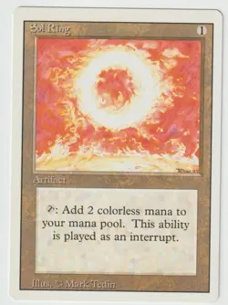 MAGIC THE GATHERING SOL RING REVISED EDITION MINT/NEAR MINT - Image 1